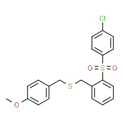 (4-CHLOROPHENYL)(2-([(4-METHOXYBENZYL)SULFANYL]METHYL)PHENYL)DIOXO-LAMBDA6-SULFANE结构式