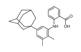 N-((3-(1-ADAMANTYL)-5,6-DIMETHYL)PHENYL)ANTHRANILIC ACID Structure