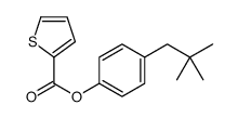 [4-(2,2-dimethylpropyl)phenyl] thiophene-2-carboxylate结构式