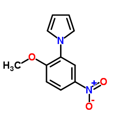 1-(2-Methoxy-5-nitrophenyl)-1H-pyrrole结构式