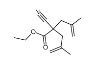 ethyl (α,α-dimethallyl)cyanoacetate Structure