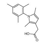 2-[2,5-dimethyl-1-(2,4,6-trimethylphenyl)pyrrol-3-yl]acetic acid Structure