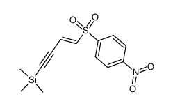 trimethyl(4-((4-nitrophenyl)sulfonyl)but-3-en-1-yn-1-yl)silane结构式