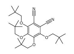 3,4,5,6-tetrakis(2,2-dimethylpropoxy)benzene-1,2-dicarbonitrile Structure