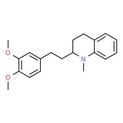 1,2,3,4-Tetrahydro-2-(3,4-dimethoxyphenethyl)-1-methylquinoline structure