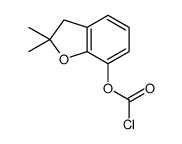 (2,2-dimethyl-3H-1-benzofuran-7-yl) carbonochloridate结构式