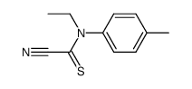 N-Ethyl-2-nitrilo-N-p-tolyl-thioacetamide结构式