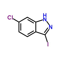 6-Chloro-3-iodo-1H-indazole Structure