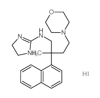 N-(2-methyl-4-morpholin-4-yl-2-naphthalen-1-yl-butyl)-4,5-dihydro-1H-imidazol-2-amine结构式