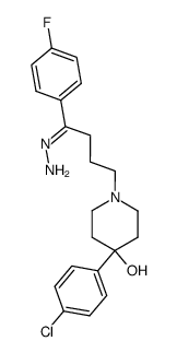 4-(4-Chloro-phenyl)-1-[4-(4-fluoro-phenyl)-4-hydrazono-butyl]-piperidin-4-ol Structure