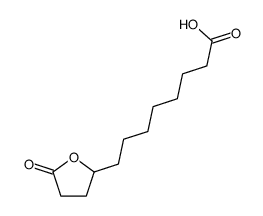 8-(5-oxooxolan-2-yl)octanoic acid结构式