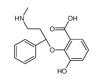 3-hydroxy-2-[(1R)-3-(methylamino)-1-phenylpropoxy]benzoic acid结构式