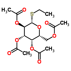 2,3,4,6-O-四乙酰基-1-硫代-Β-D-乙基半乳糖苷结构式