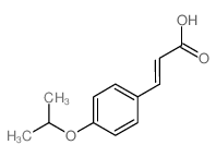 (2E)-3-(4-异丙氧基苯基)丙烯酸结构式