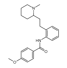 4-methoxy-2'-[2-(1-methyl-2-piperidyl)ethyl]benzanilide结构式