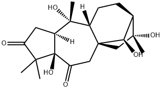 (14R)-5,10,14,16-Tetrahydroxygrayanotoxane-3,6-dione structure