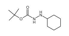 2-环己基肼甲酸叔丁酯结构式