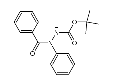 N-benzoyl-N-phenyl-N'-tert-butoxycarbonyl hydrazine Structure