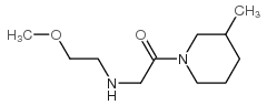 Piperidine, 1-[[(2-methoxyethyl)amino]acetyl]-3-methyl- (9CI) structure