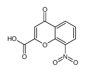 8-nitro-4-oxo-4H-chromene-2-carboxylic acid Structure