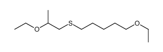 1-ethoxy-5-(2-ethoxypropylsulfanyl)pentane Structure