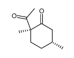 Cyclohexanone, 2-acetyl-2,5-dimethyl-, (2S,5R)- (9CI) picture