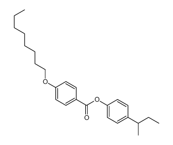 (4-butan-2-ylphenyl) 4-octoxybenzoate Structure