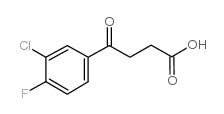 4-(3-氯-4-氟苯基)-4-氧丁酸结构式