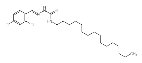 1-[(2,4-dichlorophenyl)methylideneamino]-3-hexadecyl-thiourea Structure