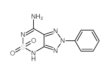 3,3-dioxo-8-phenyl-3$l^{6}-thia-2,4,7,8,9-pentazabicyclo[4.3.0]nona-1,4,6-trien-5-amine structure