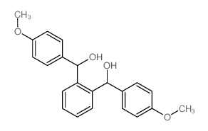 [2-[hydroxy-(4-methoxyphenyl)methyl]phenyl]-(4-methoxyphenyl)methanol结构式