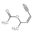 4-cyanobut-3-en-2-yl acetate structure