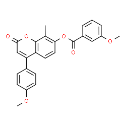 [4-(4-methoxyphenyl)-8-methyl-2-oxochromen-7-yl] 3-methoxybenzoate picture