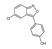 5-Chloro-3-(4-hydroxyphenyl)-2,1-benzisoxazole Structure