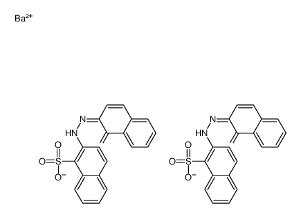 barium 2-[(1-hydroxy-2-naphthyl)azo]naphthalenesulphonate (1:2) structure