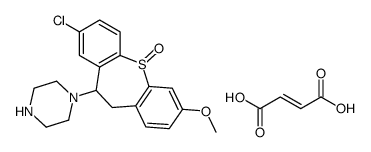 Piperazine, 1-(8-chloro-10,11-dihydro-3-methoxydibenzo(b,f)thiepin-10- yl)-, S-oxide, (Z)-2-butenedioate (1:1) Structure