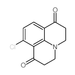 8-chloro-2,3,5,6-tetrahydro-1h,7h-pyrido[3,2,1-ij]quinoline-1,7-dione结构式