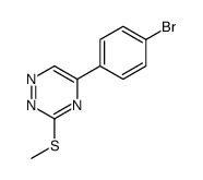 3-(Methylthio)-5-(4-bromophenyl)-1,2,4-triazine结构式