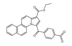 3-(4-nitro-benzoyl)-benzo[f]pyrrolo[1,2-a]quinoline-1-carboxylic acid ethyl ester Structure