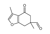 3,6-dimethyl-4-oxo-5,7-dihydro-1-benzofuran-6-carbaldehyde Structure