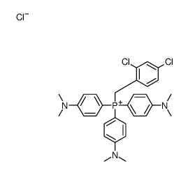 (2,4-dichlorophenyl)methyl-tris[4-(dimethylamino)phenyl]phosphanium,chloride结构式