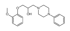 α-[(2-Methoxyphenoxy)methyl]-4-phenyl-1-piperazineethanol结构式