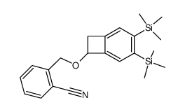 2-[[(4,5-bis(trimethylsilyl)benzocyclobutenyl)oxy]methyl]benzonitrile结构式