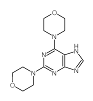 2,6-dimorpholin-4-yl-5H-purine Structure