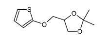 1-(2-thienyloxy)-2,3-O-isopropilydene propane Structure