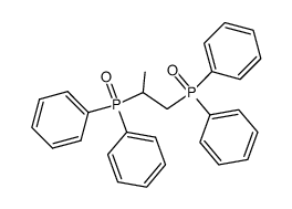 1-methyl-1,2-bis-(diphenylphosphinyl)ethane结构式