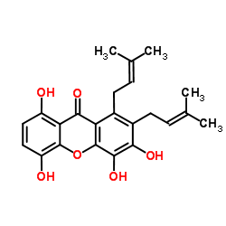 1,4,5,6-四羟基-7,8-异戊烯基占吨酮结构式