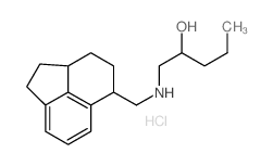 1-(1,2,3,3a,4,5-hexahydroacenaphthlen-5-ylmethylamino)pentan-2-ol structure