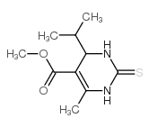 1,2,3,4-四氢-6-甲基-4-(1-甲基乙基)-2-硫氧代-5-嘧啶羧酸甲酯结构式