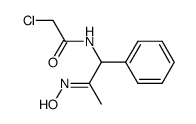 anti-(E)-1-(Chloracetylamino)-1-phenyl-2-propanon-oxim Structure